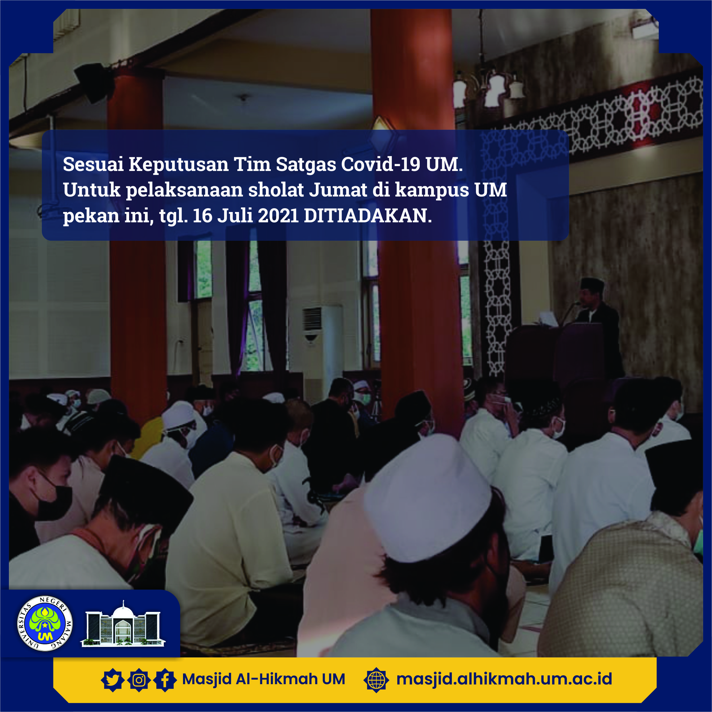 Terkait Sholat Jum’at PPKM Darurat Juli 2021