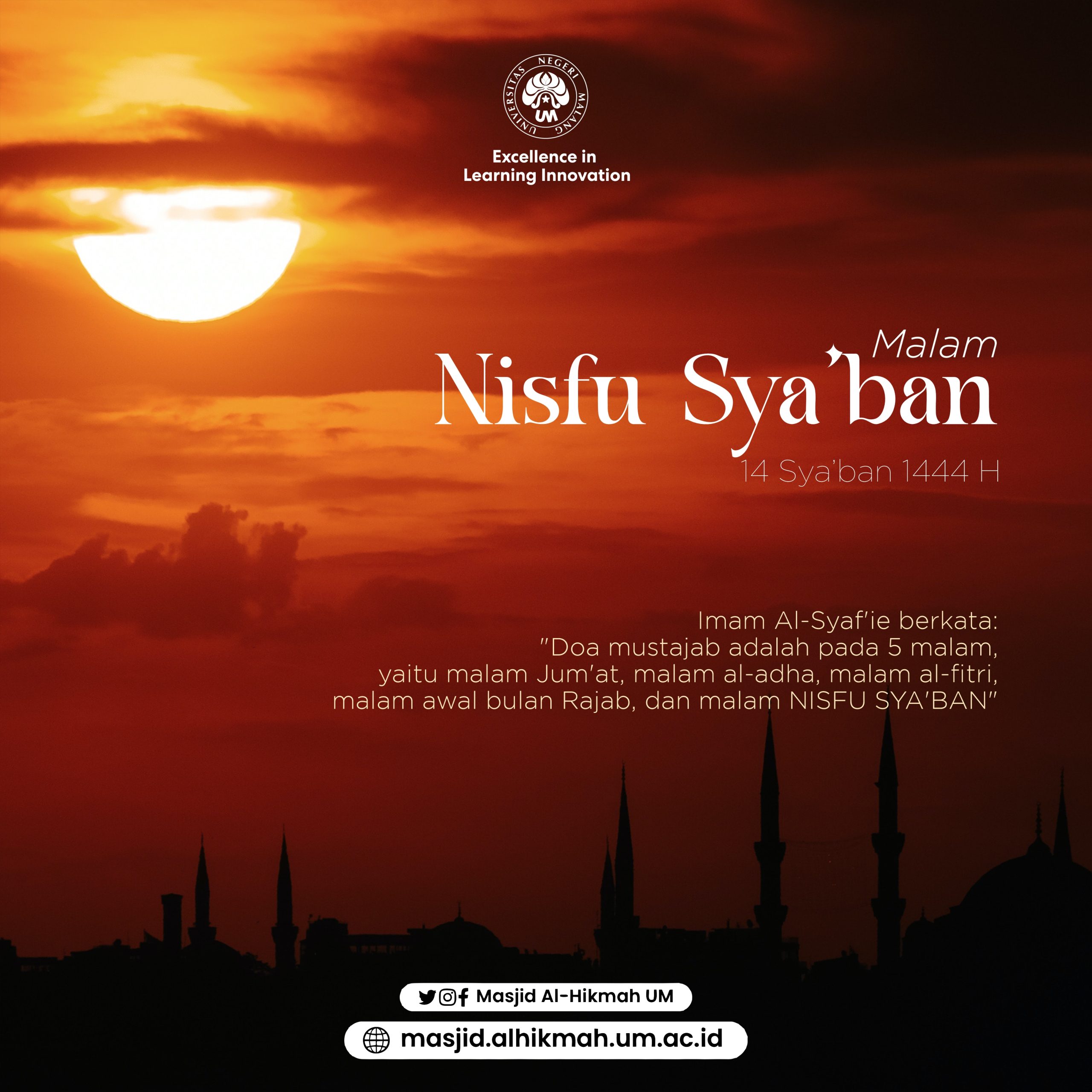 Malam Nisfu Sya’ban 1444 H